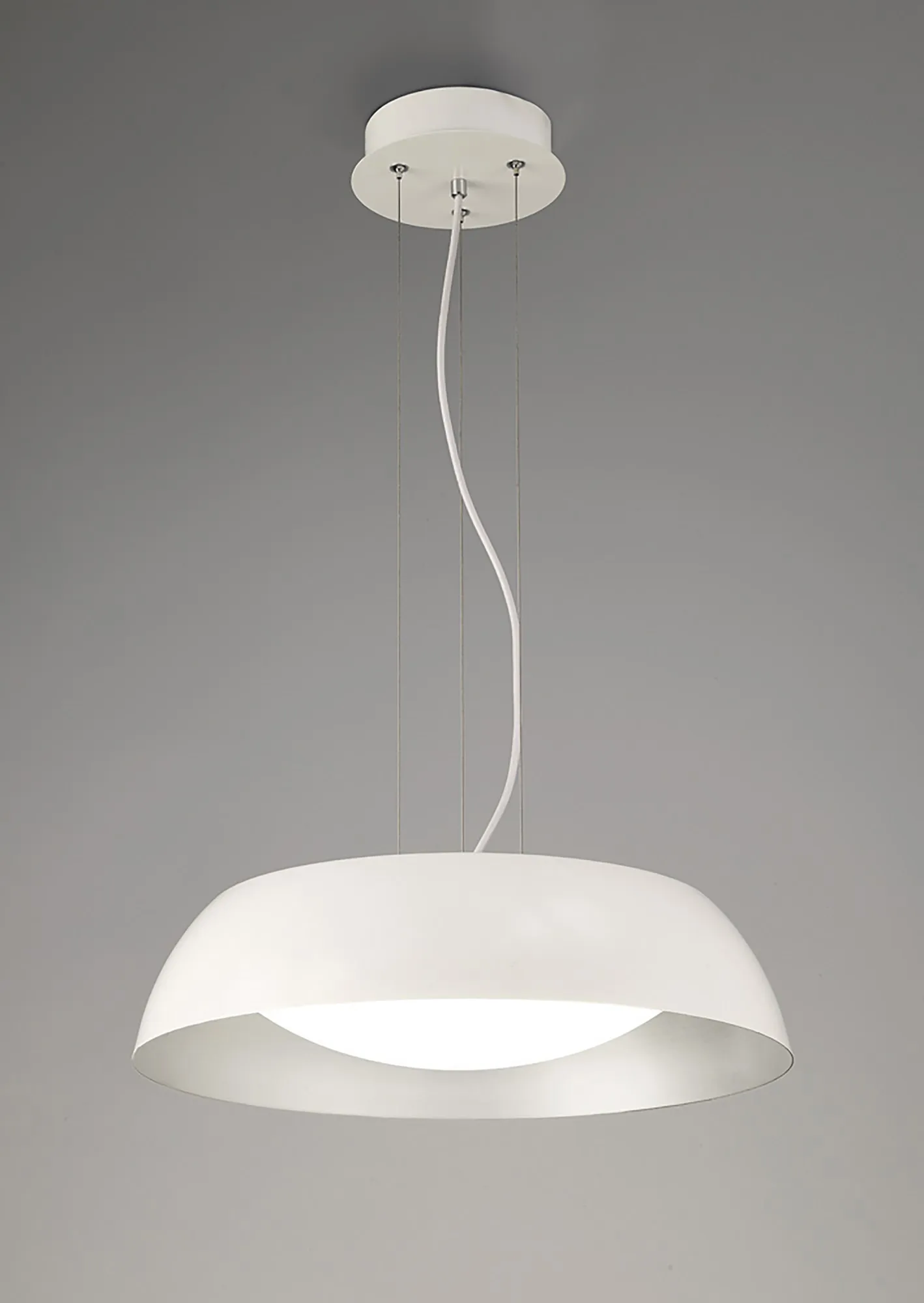 Argenta 18W LED Pendant Light Matt White M4840  Mantra Argenta